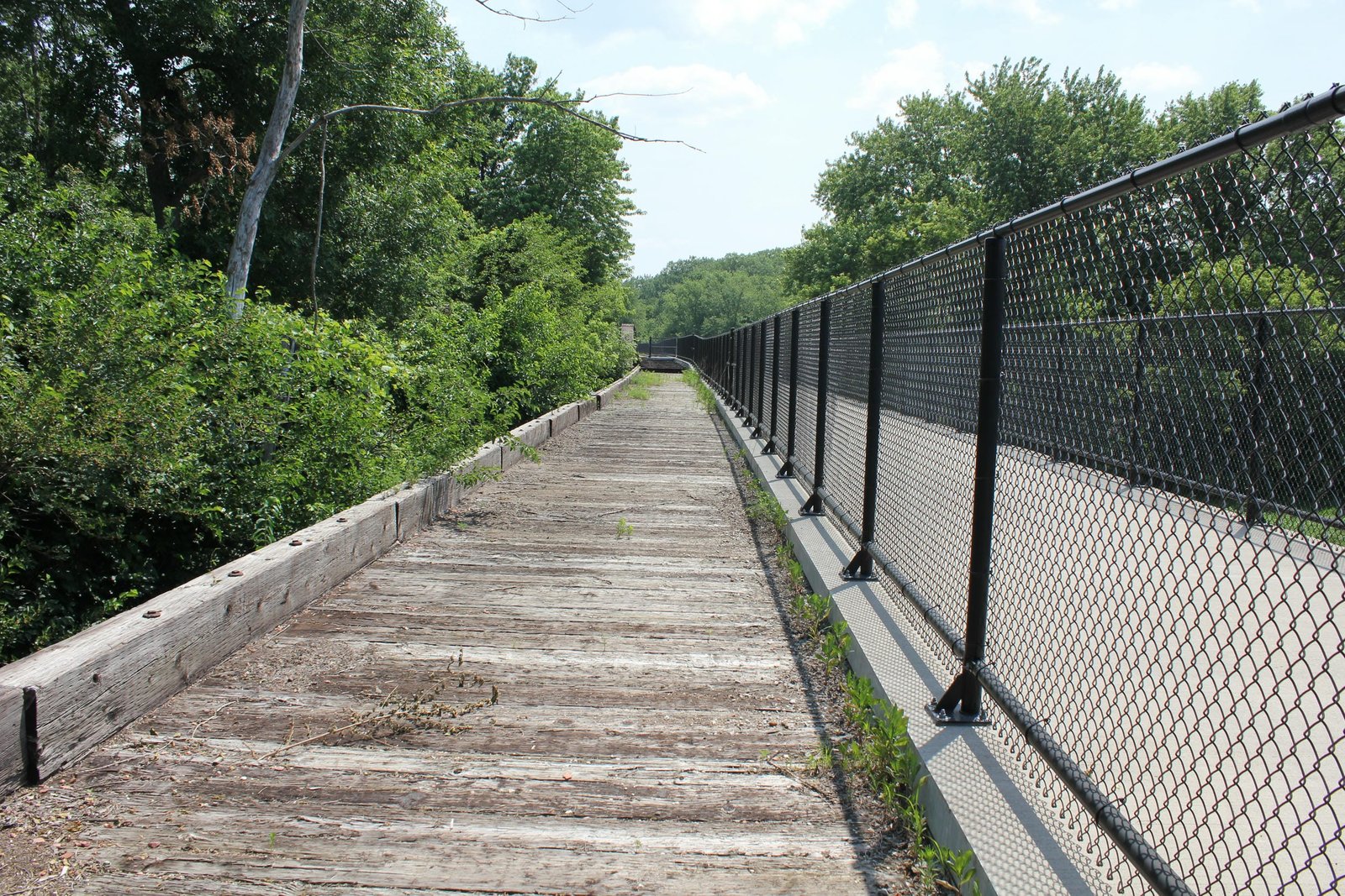 Looking east